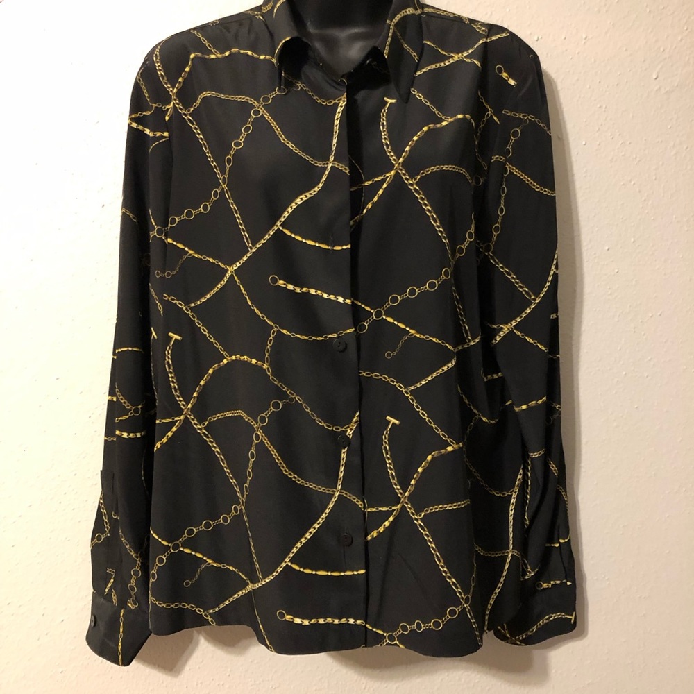 Beautiful chain blouse black
